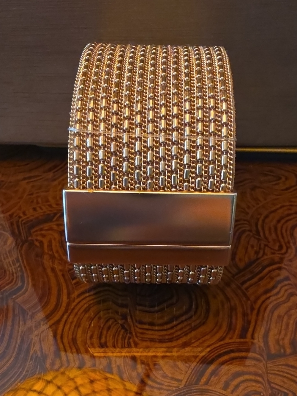 NEW Rock & Roll Chain Leather Cuff Magnetic Bracelet